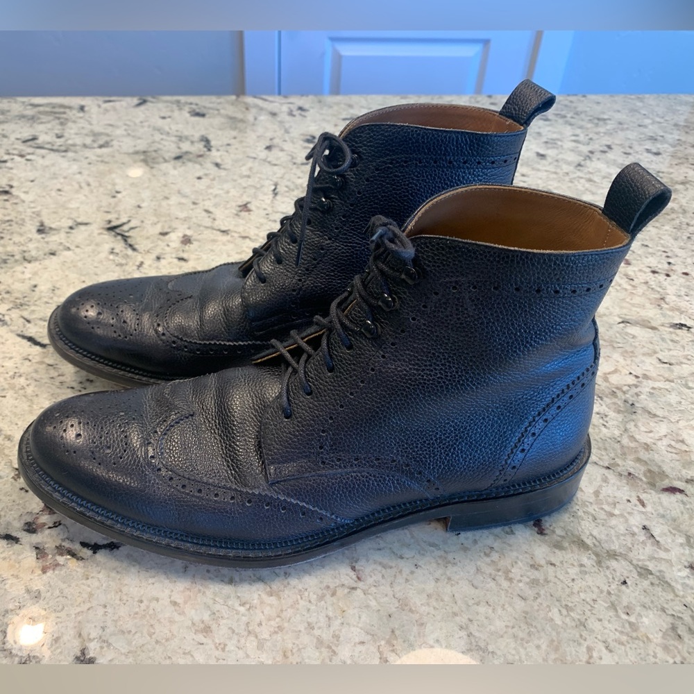 Taft Black Wingtip Boot